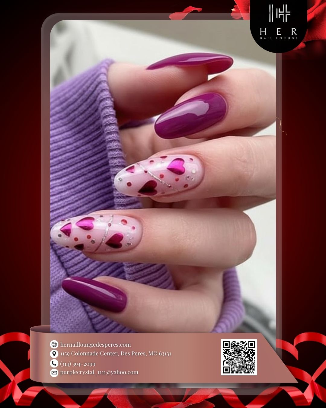 Valentines Nail Highlights